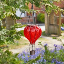 Fiesta Flaming Balloon Solar Powered Hanging Garden Light Decor