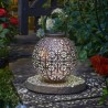 Large Beautiful Boulette Solar Powered Garden Lantern Silhouette Effect