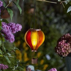 Sunset Flaming Hanging Solar Powered Garden Balloon Lantern